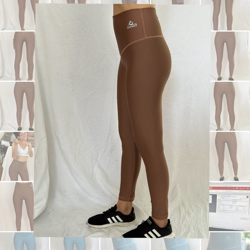 LEVWAY Leggings-NEW BRAND-Sportswear. Supplex material, Exercise.